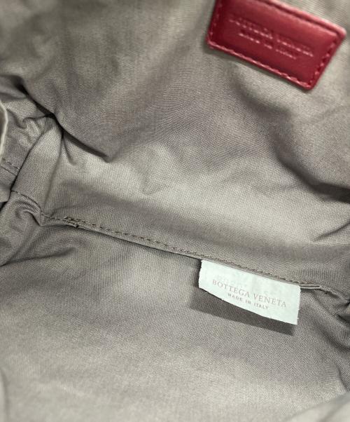 BOTTEGA VENETA（ボッテガベネタ）BOTTEGA VENETA (ボッテガベネタ) BOTTEGA VENETA　イントレチェートレザーポーチ ボルドーの古着・服飾アイテム