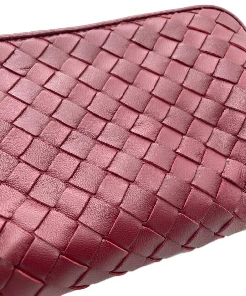 BOTTEGA VENETA（ボッテガベネタ）BOTTEGA VENETA (ボッテガベネタ) BOTTEGA VENETA　イントレチェートレザーポーチ ボルドーの古着・服飾アイテム