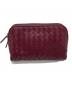 BOTTEGA VENETA（ボッテガベネタ）の古着「BOTTEGA VENETA　イントレチェートレザーポーチ」｜ボルドー