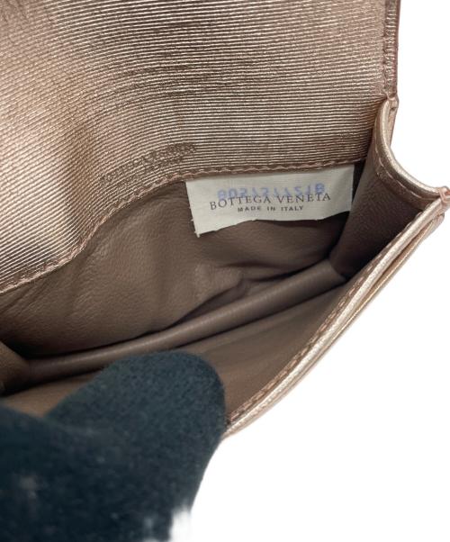 BOTTEGA VENETA（ボッテガベネタ）BOTTEGA VENETA (ボッテガベネタ) イントレチャートカードケース ピンクの古着・服飾アイテム
