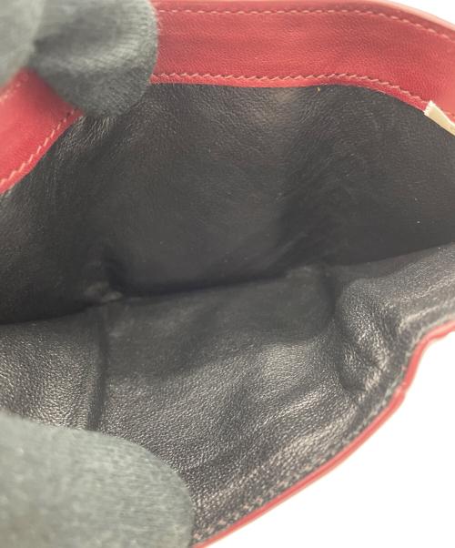 BOTTEGA VENETA（ボッテガベネタ）BOTTEGA VENETA (ボッテガベネタ) BOTTEGA VENETA 　3つ折り財布 ワインレッドの古着・服飾アイテム