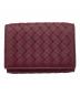 BOTTEGA VENETA（ボッテガベネタ）の古着「BOTTEGA VENETA 　3つ折り財布」｜ワインレッド