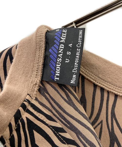 Thousand Mile（サウザンドマイル）Thousand Mile (サウザンドマイル) Thousand Mile　ノースリーブワンピース ブラウン×ブラック サイズ:FREEの古着・服飾アイテム