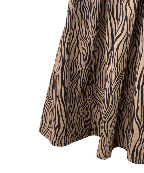 Thousand Mile（サウザンドマイル）Thousand Mile (サウザンドマイル) Thousand Mile　ノースリーブワンピース ブラウン×ブラック サイズ:FREEの古着・服飾アイテム