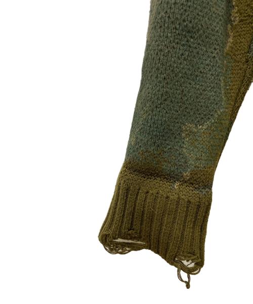 Ameri（アメリ）Ameri (アメリ) AMERI　厚手ニット　VINTAGE LAG OVER KNIT グリーン サイズ:FREEの古着・服飾アイテム