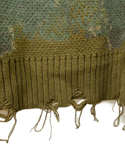 Ameri（アメリ）Ameri (アメリ) AMERI　厚手ニット　VINTAGE LAG OVER KNIT グリーン サイズ:FREEの古着・服飾アイテム