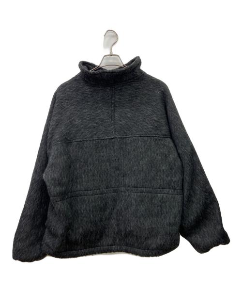 WYM LIDNM（ウィム バイ リドム）WYM LIDNM (ウィム バイ リドム) WOOL BLEND SHAGGY SHORT BLOUSON グレー サイズ:Lの古着・服飾アイテム