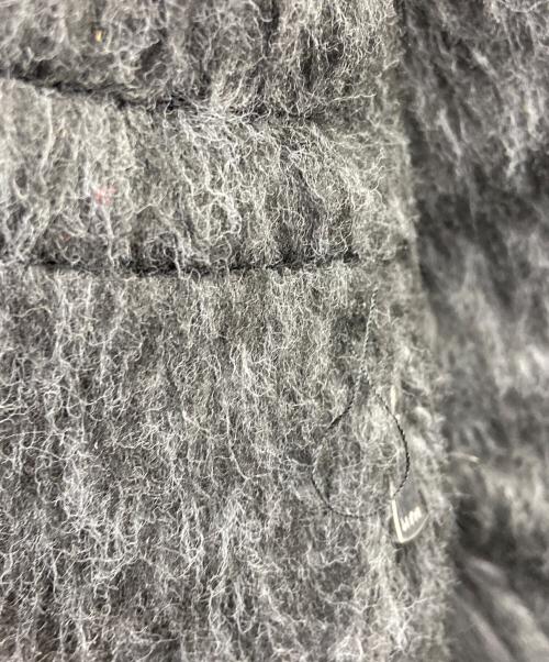 WYM LIDNM（ウィム バイ リドム）WYM LIDNM (ウィム バイ リドム) WOOL BLEND SHAGGY SHORT BLOUSON グレー サイズ:Lの古着・服飾アイテム