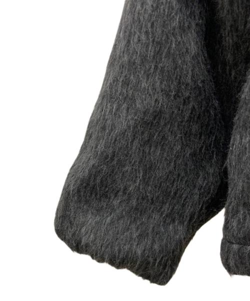 WYM LIDNM（ウィム バイ リドム）WYM LIDNM (ウィム バイ リドム) WOOL BLEND SHAGGY SHORT BLOUSON グレー サイズ:Lの古着・服飾アイテム