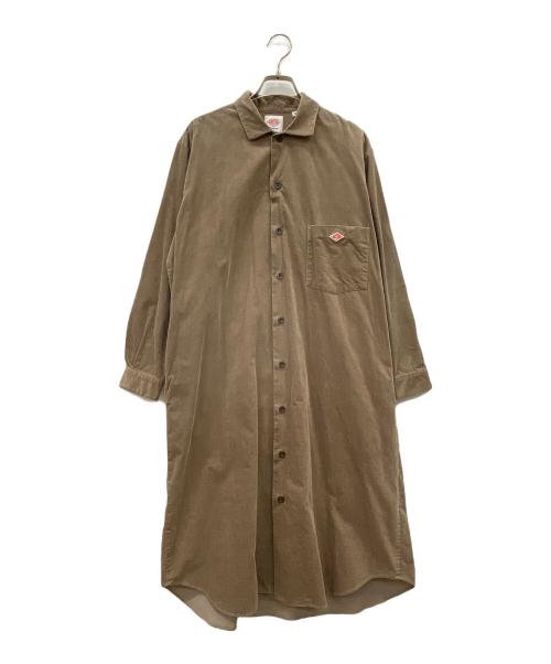 DANTON（ダントン）DANTON (ダントン) 長袖ワンピース ブラウン サイズ:36の古着・服飾アイテム