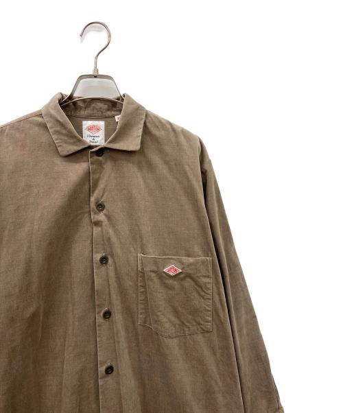 DANTON（ダントン）DANTON (ダントン) 長袖ワンピース ブラウン サイズ:36の古着・服飾アイテム
