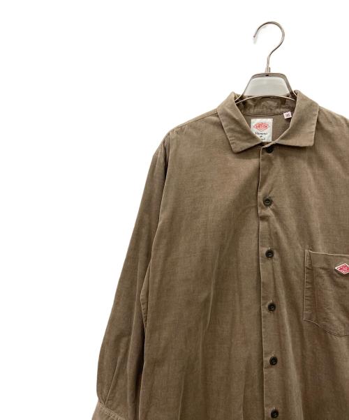 DANTON（ダントン）DANTON (ダントン) 長袖ワンピース ブラウン サイズ:36の古着・服飾アイテム