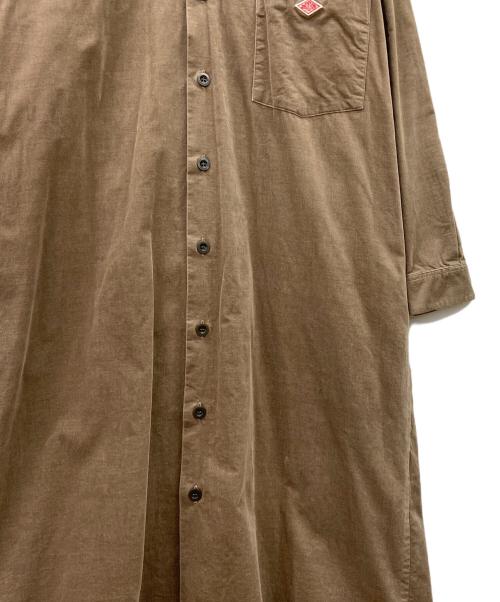 DANTON（ダントン）DANTON (ダントン) 長袖ワンピース ブラウン サイズ:36の古着・服飾アイテム