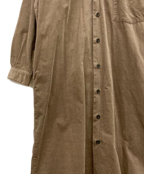 DANTON（ダントン）DANTON (ダントン) 長袖ワンピース ブラウン サイズ:36の古着・服飾アイテム