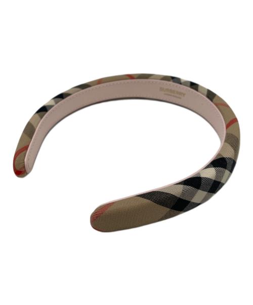 BURBERRY（バーバリー）BURBERRY (バーバリー) BURBERRY　カチューシャ ベージュの古着・服飾アイテム