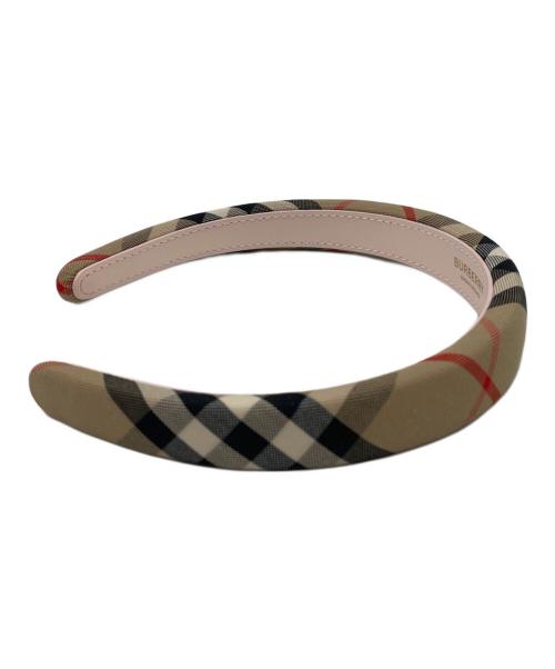 BURBERRY（バーバリー）BURBERRY (バーバリー) BURBERRY　カチューシャ ベージュの古着・服飾アイテム