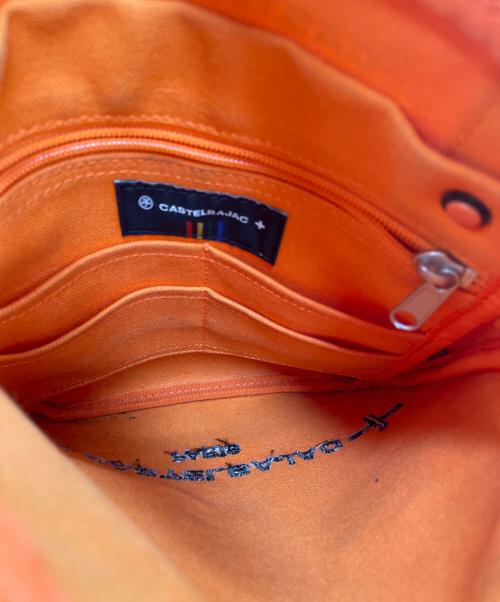 CASTELBAJAC（カステルバジャック）CASTELBAJAC (カステルバジャック) ショルダーバッグ オレンジの古着・服飾アイテム