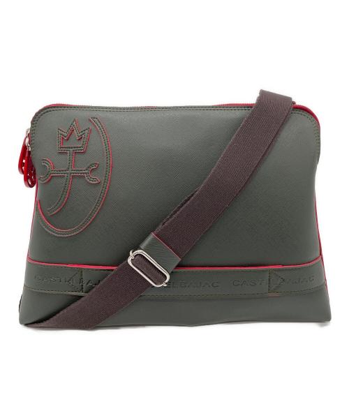 CASTELBAJAC（カステルバジャック）CASTELBAJAC (カステルバジャック) 2WAYバッグ ブラック×レッドの古着・服飾アイテム