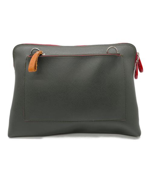 CASTELBAJAC（カステルバジャック）CASTELBAJAC (カステルバジャック) 2WAYバッグ ブラック×レッドの古着・服飾アイテム