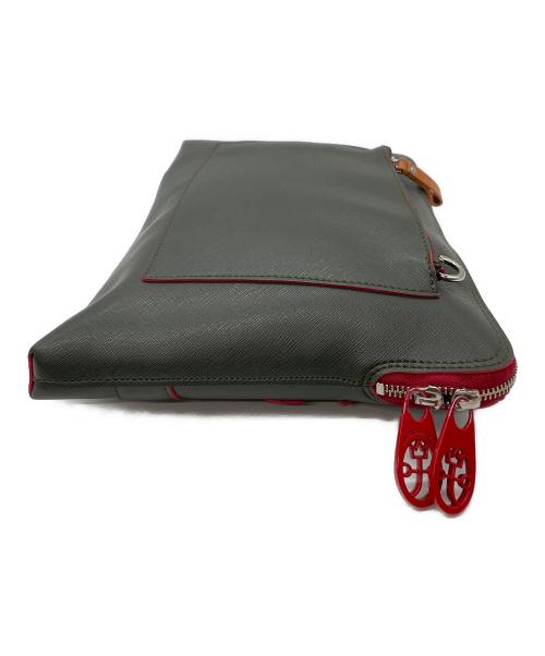 CASTELBAJAC（カステルバジャック）CASTELBAJAC (カステルバジャック) 2WAYバッグ ブラック×レッドの古着・服飾アイテム