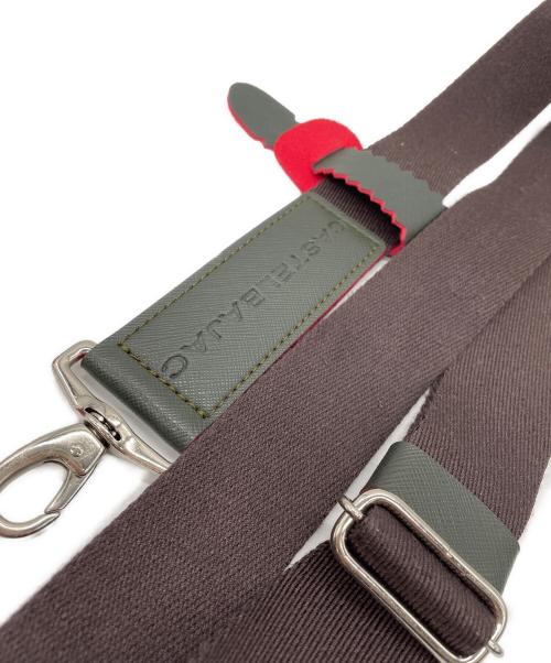 CASTELBAJAC（カステルバジャック）CASTELBAJAC (カステルバジャック) 2WAYバッグ ブラック×レッドの古着・服飾アイテム