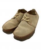 CLARKSクラークス）の古着「CLARKS　レザーシューズ」｜ベージュ
