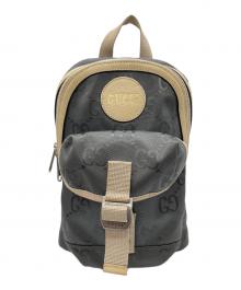 GUCCI（グッチ）の古着「オフザグリッド ボディバッグ」｜グレー×ベージュ