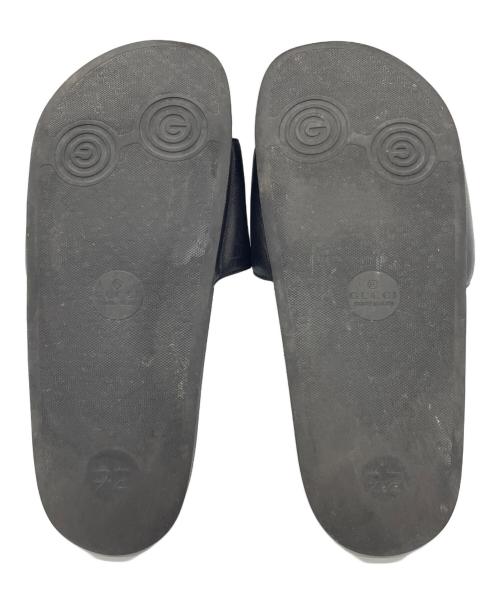 GUCCI（グッチ）GUCCI (グッチ) スライドサンダル ブラック×ホワイト サイズ:8の古着・服飾アイテム