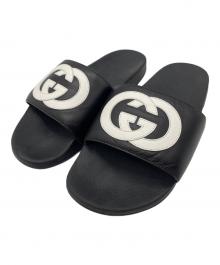 GUCCI（グッチ）の古着「スライドサンダル」｜ブラック×ホワイト