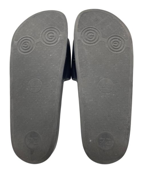 GUCCI（グッチ）GUCCI (グッチ) スライドサンダル ブラック×ホワイト サイズ:8の古着・服飾アイテム