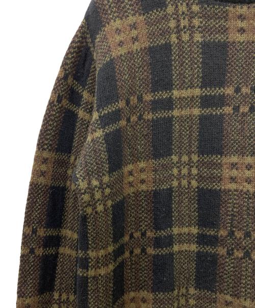 stussy（ステューシー）stussy (ステューシー) 厚手ニット ブラック×グリーン サイズ:Lの古着・服飾アイテム