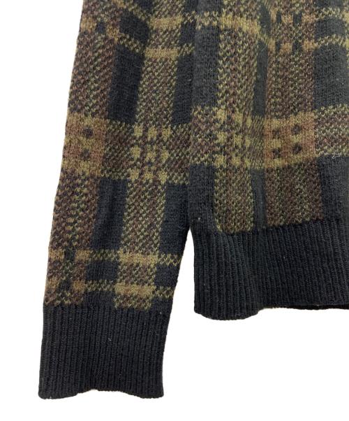 stussy（ステューシー）stussy (ステューシー) 厚手ニット ブラック×グリーン サイズ:Lの古着・服飾アイテム