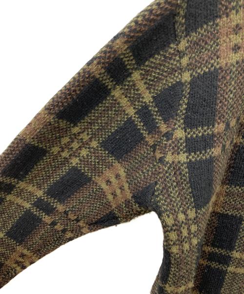 stussy（ステューシー）stussy (ステューシー) 厚手ニット ブラック×グリーン サイズ:Lの古着・服飾アイテム