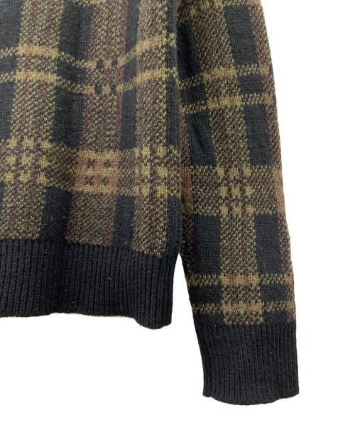 stussy（ステューシー）stussy (ステューシー) 厚手ニット ブラック×グリーン サイズ:Lの古着・服飾アイテム