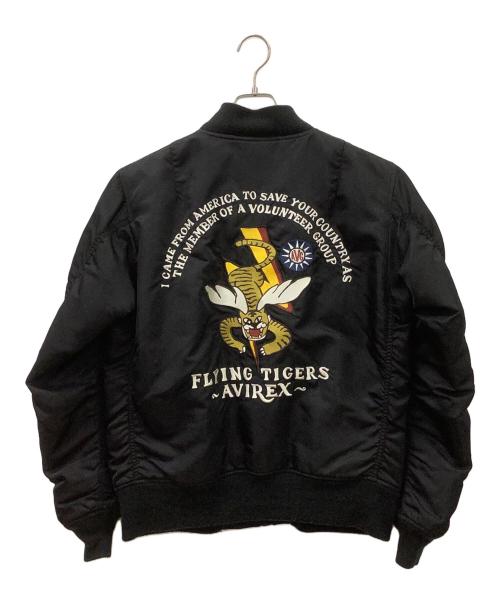 AVIREX（アヴィレックス）AVIREX (アヴィレックス) AVIREX フライトジャケット ブラック サイズ:Lの古着・服飾アイテム
