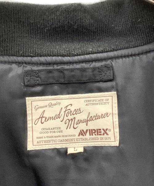 AVIREX（アヴィレックス）AVIREX (アヴィレックス) AVIREX フライトジャケット ブラック サイズ:Lの古着・服飾アイテム