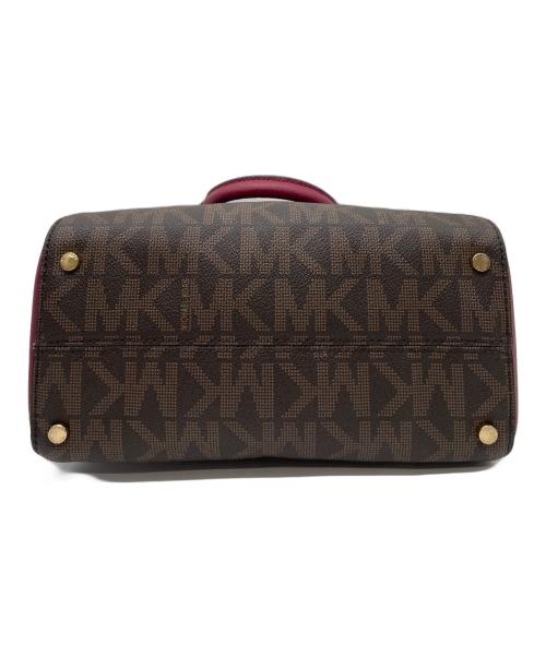 MICHAEL KORS（マイケル・コース）MICHAEL KORS (マイケル・コース) MICHAEL KORS 　2WAYバッグ レッド×ブラウンの古着・服飾アイテム