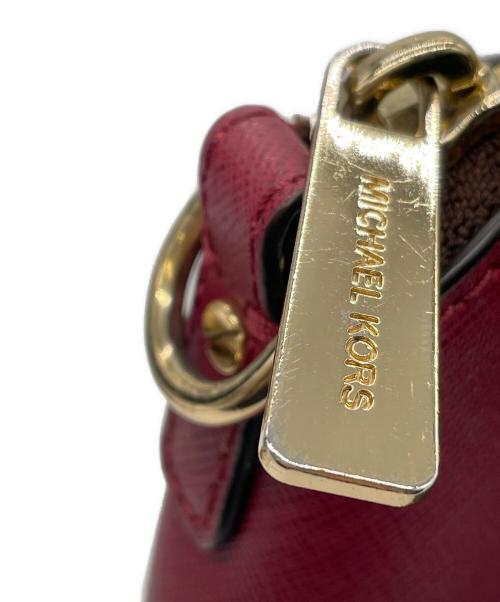 MICHAEL KORS（マイケル・コース）MICHAEL KORS (マイケル・コース) MICHAEL KORS 　2WAYバッグ レッド×ブラウンの古着・服飾アイテム
