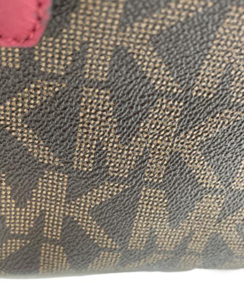 MICHAEL KORS（マイケル・コース）MICHAEL KORS (マイケル・コース) MICHAEL KORS 　2WAYバッグ レッド×ブラウンの古着・服飾アイテム