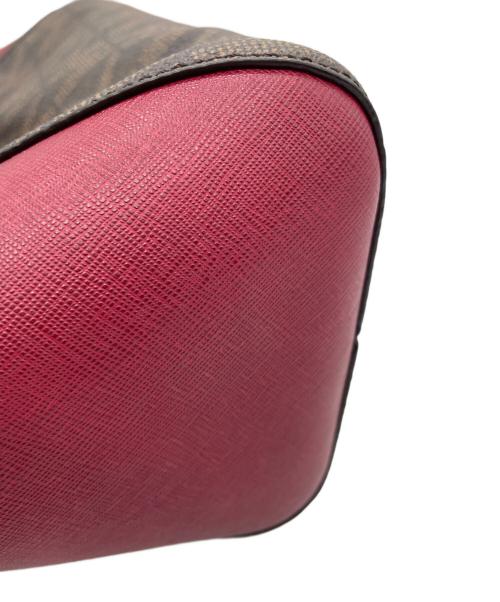 MICHAEL KORS（マイケル・コース）MICHAEL KORS (マイケル・コース) MICHAEL KORS 　2WAYバッグ レッド×ブラウンの古着・服飾アイテム