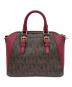 MICHAEL KORS (マイケル・コース) MICHAEL KORS 　2WAYバッグ レッド×ブラウン：5000円