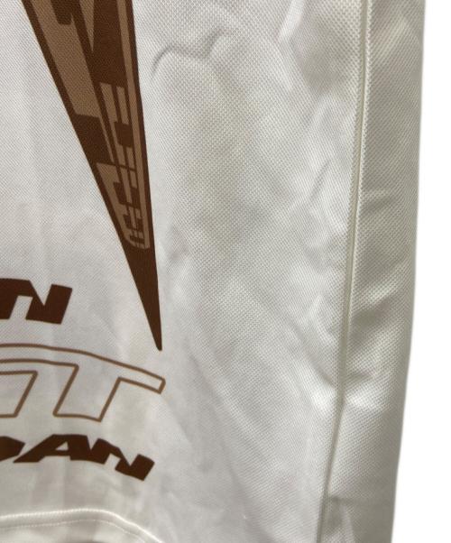 JORDAN（ジョーダン）JORDAN (ジョーダン) 長袖カットソー ホワイト×ブラウン サイズ:Mの古着・服飾アイテム