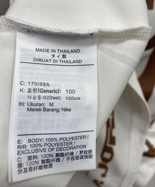 JORDAN（ジョーダン）JORDAN (ジョーダン) 長袖カットソー ホワイト×ブラウン サイズ:Mの古着・服飾アイテム