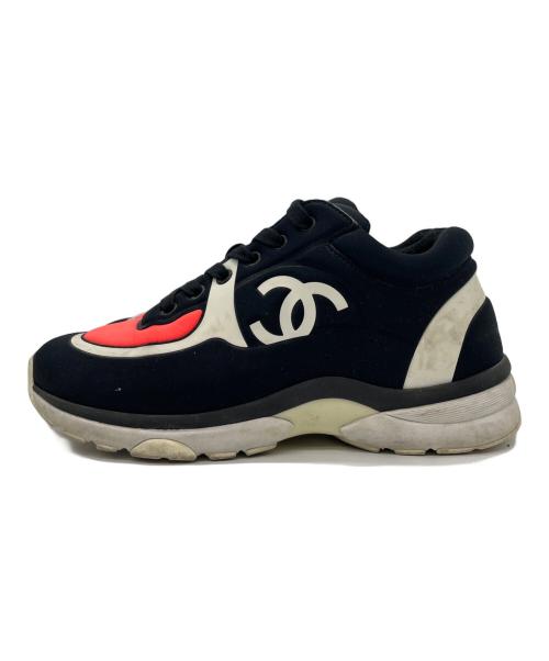 CHANEL（シャネル）CHANEL (シャネル) CHANEL　ローカットスニーカー ブラック サイズ:36の古着・服飾アイテム