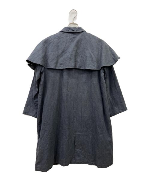 TSUHARU by samansa Mos2（ツハル バイ サマンサモスモス）TSUHARU by Samansa Mos2 (ツハル バイ サマンサモスモス) レースポケットポンチョコート ネイビー サイズ:FREEの古着・服飾アイテム