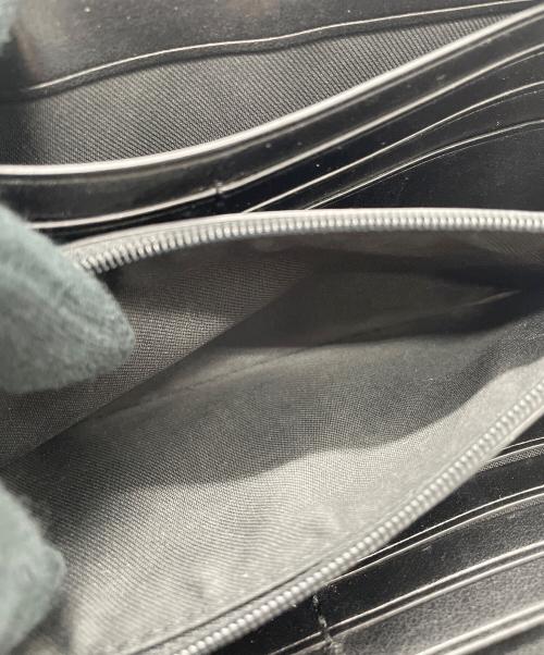 COACH（コーチ）COACH (コーチ) COACH　シグネチャー　ラウンドファスナー財布 ブラック×ベージュの古着・服飾アイテム