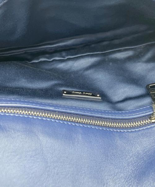 MIU MIU（ミュウミュウ）MIU MIU (ミュウミュウ) MIU MIU 2WAYバッグ　ナッパクリスタル ブルーの古着・服飾アイテム