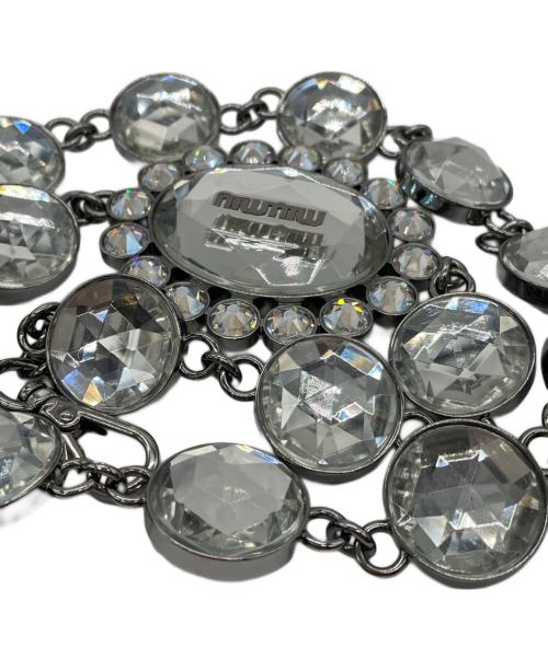 MIU MIU（ミュウミュウ）MIU MIU (ミュウミュウ) MIU MIU 2WAYバッグ　ナッパクリスタル ブルーの古着・服飾アイテム