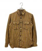 RRLダブルアールエル）の古着「ネルシャツ」｜オレンジ