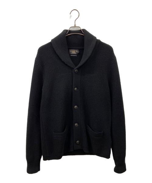 RRL（ダブルアールエル）RRL (ダブルアールエル) RRL　カシミヤ ショールカラーカーディガン ブラック サイズ:Mの古着・服飾アイテム